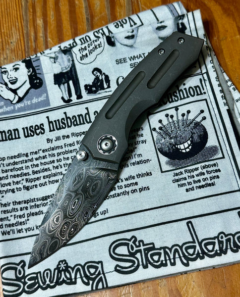 Mini Chupacabra w/ Leopard Tank Barrel Damascus