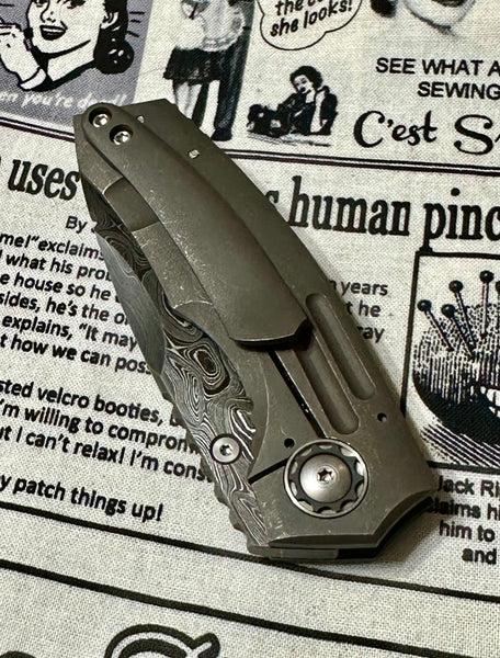 Mini Chupacabra w/ Leopard Tank Barrel Damascus