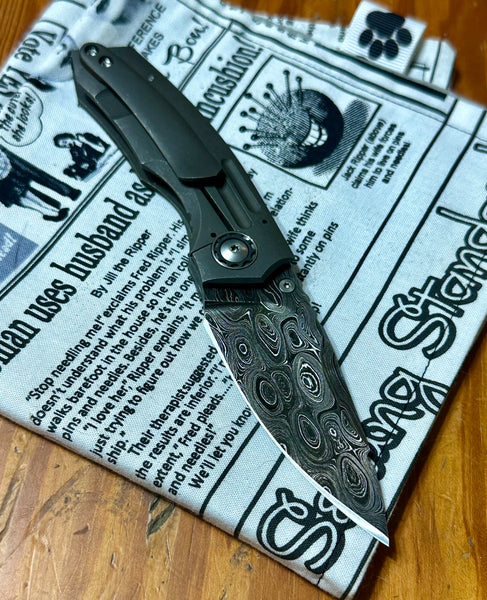 Mini Chupacabra w/ Leopard Tank Barrel Damascus